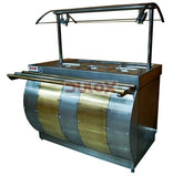 Salad Bar 6 Depósitos De 1/2 Con Cúpula / Dubm6C