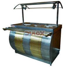 Salad Bar 6 Depósitos De 1/2 Con Cúpula / Dubm6C