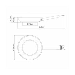 Sartén De Acero Inoxidable Con Fondo Triple 26 Cm 2,2 L Tramontina Professional