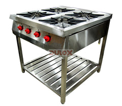 Cocina Industrial 4 Quemadores S/N Horno / 4Pqn