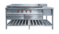 Plancha Churrasquera Con Baño María / PLCHBM-1650