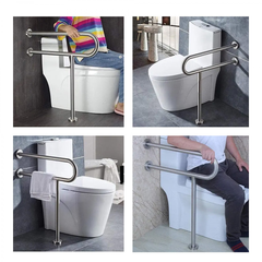 Barra De Apoyo Doble A Muro / Bra-0790