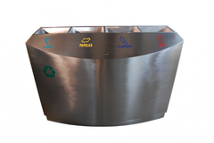 Basurero Reciclaje 4 Compartimientos / Bare4-01300