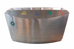 Basurero Reciclaje 5 Compartimientos / Bare5-01500