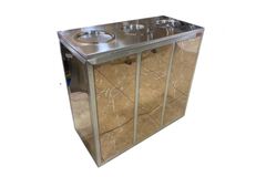 Basurero Reciclaje Bicolor 3 Compartimentos / Bare-0955