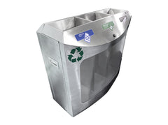 Basurero Reciclaje Especial Transparente / Bret-0960