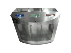 Basurero Reciclaje Especial Transparente / Bret-0960