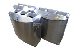 Basurero De Reciclaje De 3 Compartimientos / Bare-0960