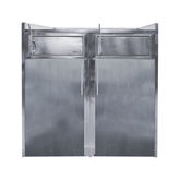 BASURERO MALL DOBLE ACERO INOXIDABLE / BMDA-1300