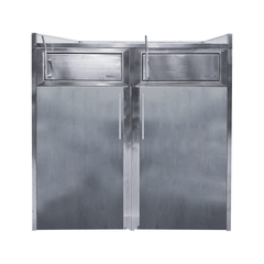 BASURERO MALL DOBLE ACERO INOXIDABLE / BMDA-1300