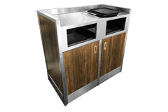 Basurero Mall Doble / Bmd-1300