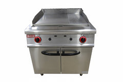 Plancha De Gas Plana Y Grillada Con Gabinete Hgr-906