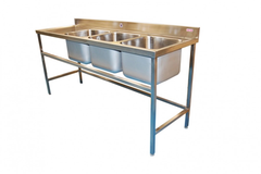 Lavadero Triple Inox / Zllca-1800