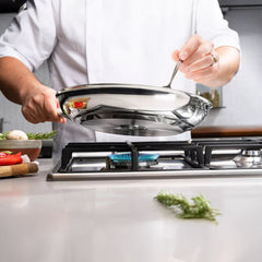 Sartén De Acero Inoxidable Cuerpo Triple De 30 Cm 3,4 L Tramontina Grano