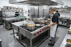 Cocina Industrial De 6 Quemadores Y Churrasquera / 6Pqch