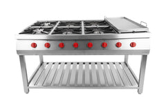 Cocina Industrial De 6 Quemadores Y Churrasquera / 6Pqch