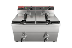 Freidora Encimera Electrica 2 Canastillos / Hef-12L-2