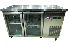Mesón Refrigerado 2 Puertas Cristal 1370 X 700 X 850 Mm / M2Pc-1370