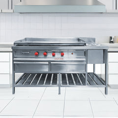 Plancha Churrasquera Con Baño María / PLCHBM-1650
