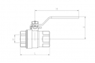 LLAVE DE PASO VALVULA ESFERA 2 PIEZAS INOX 1/2 GENEBRE GEN2014-04