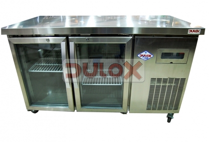 MESÓN REFRIGERADO DE 2 PUERTAS CRISTAL 1370 X 700 X 850 MM / M2PC-1370